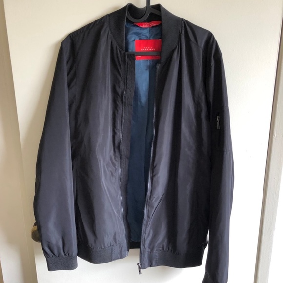 zara basic bomber jacket